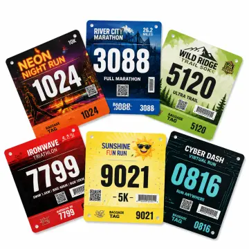 Customized Waterproof Tyvek Race Bib Numbers – Personalized Full-Color Numbers for Running, Cycling & Sports Events