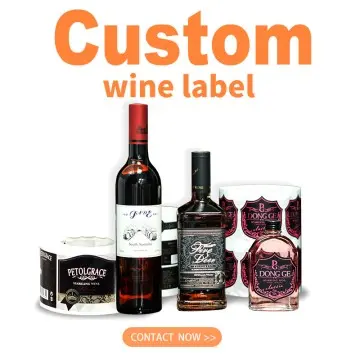 Premium Wine Labels Custom Gold and Silver...