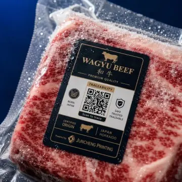 Custom Frozen Food Labels-Low-Temperature Food Labels with High-Tack Anti-Condensation Adhesive