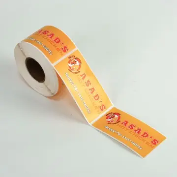 Custom Waterproof Tamper Evident Takeaway Label Stickers
