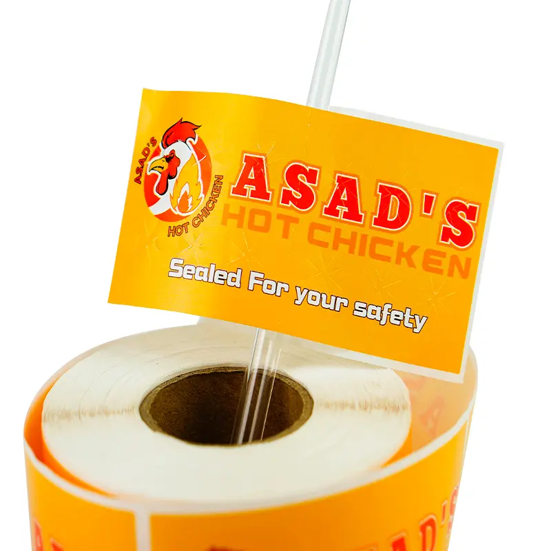 custom food packaging stickers
