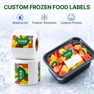 Custom Waterproof Frozen Food Labels - Freezer-Resistant Stickers