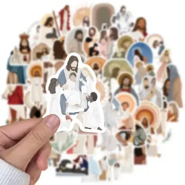 Bulk Eco-Friendly Christian Stickers Pack Waterproof Retro Bible Quotes Art Durable Die Cut Vinyl Scrapbooking Tablet Car Gift
