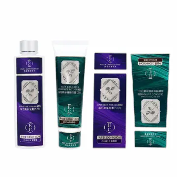 Custom Silver Metallic Hair Care Labels, Embossed Waterproof Stickers for Dye Cream & Shampoo Bottles