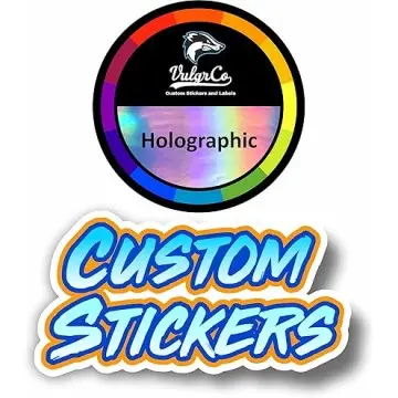 Custom Holographic Round Labels with Logo ...