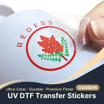 Personalized UV DTF Logo Stickers - Long-Lasting High-Definition Transfer Decals for Business Branding and Custom Merchandise