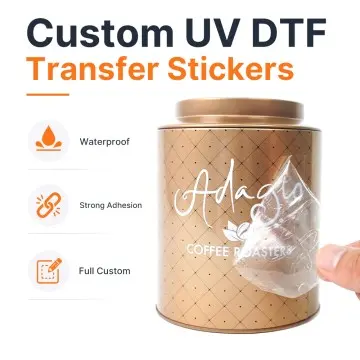 Custom Luxury Hot Silver Foil 3D Vinyl Decals & Stickers
