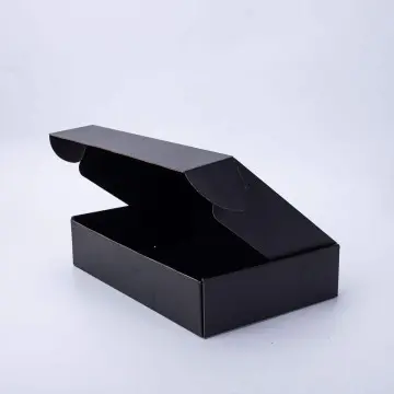 Custom Black Rigid Corrugated Mailer for Socks & Extensions