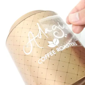 Crystal label UV transfer stickers silver ...