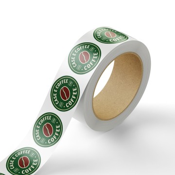 Eco-Friendly Packaging Labels Strong Stickiness Durable Customized Waterproof Adhesive Stickers for Bubble Tea Cups