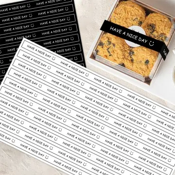 Custom Cake Box Seal Stickers & Decorative Labels